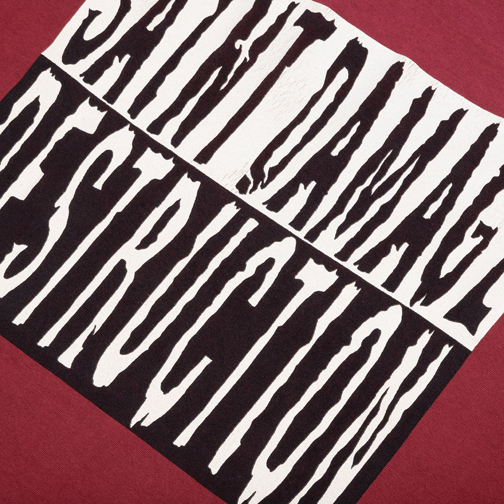Saint Damage S/S Tee - Burgundy