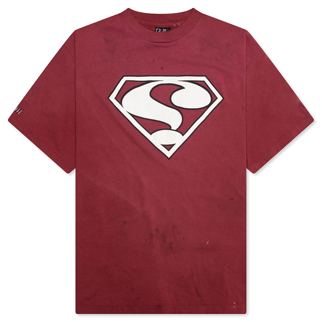 Saint Damage S/S Tee - Burgundy