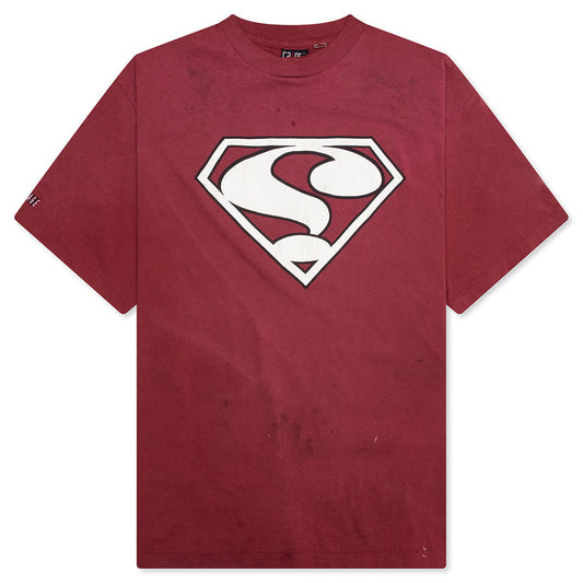 Saint Damage S/S Tee - Burgundy