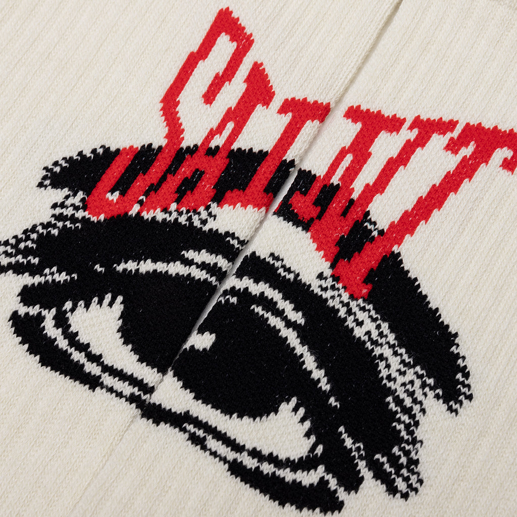 Saint Eye Socks - Ecru