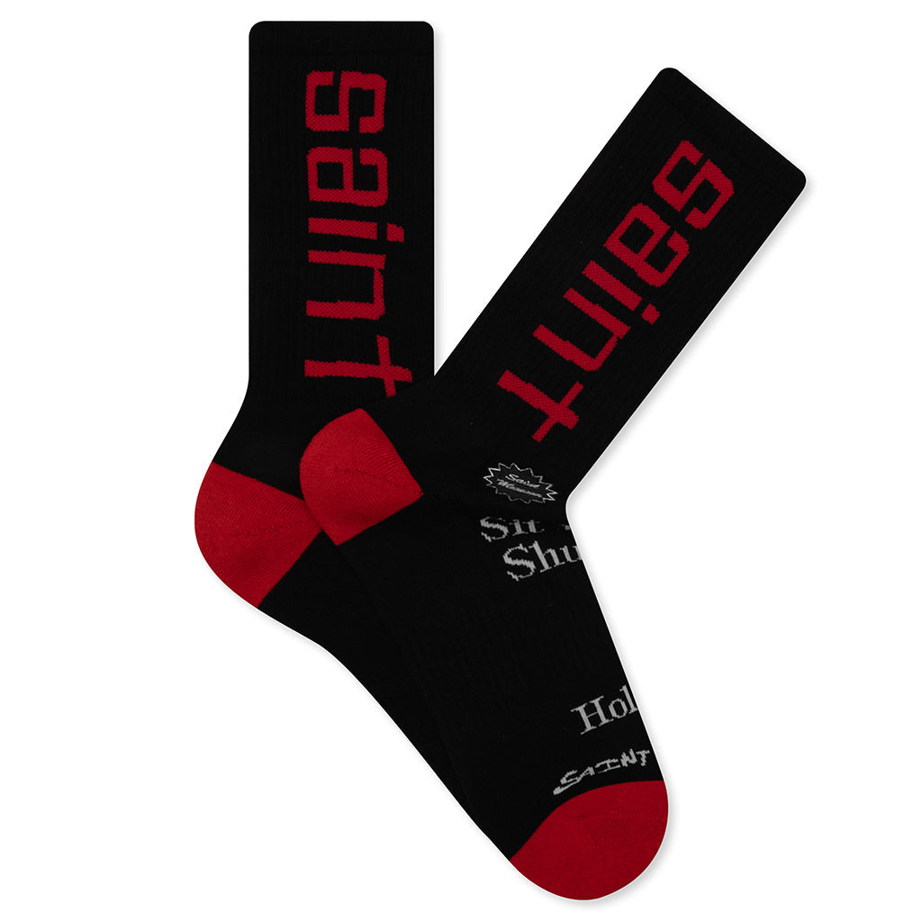 Saint Sit Down Socks - Black