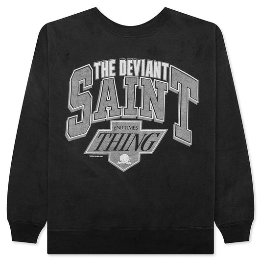 The Deviant Saint Crewneck - Black
