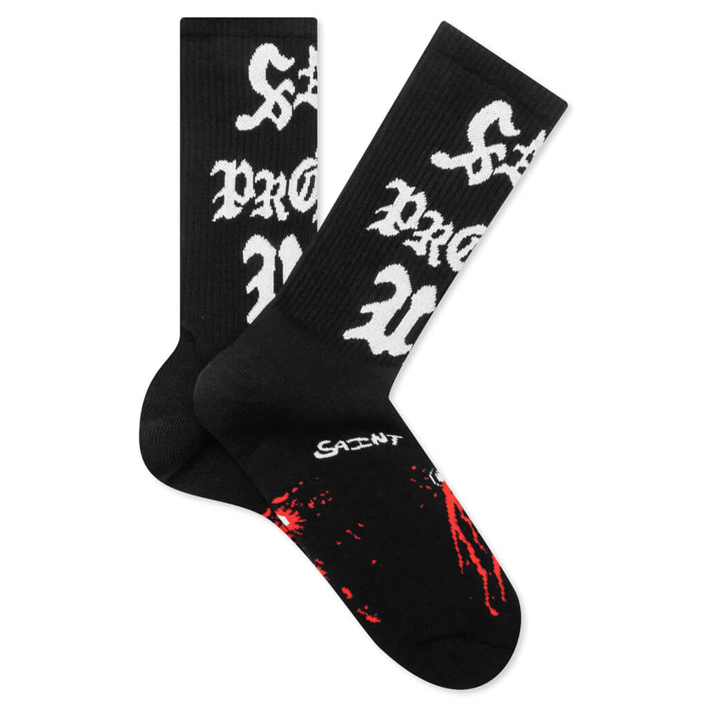 Saint Protect Socks - Black