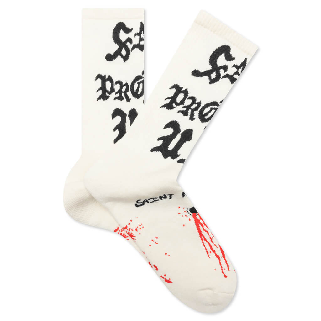 Saint Protect Socks - Ecru Beige