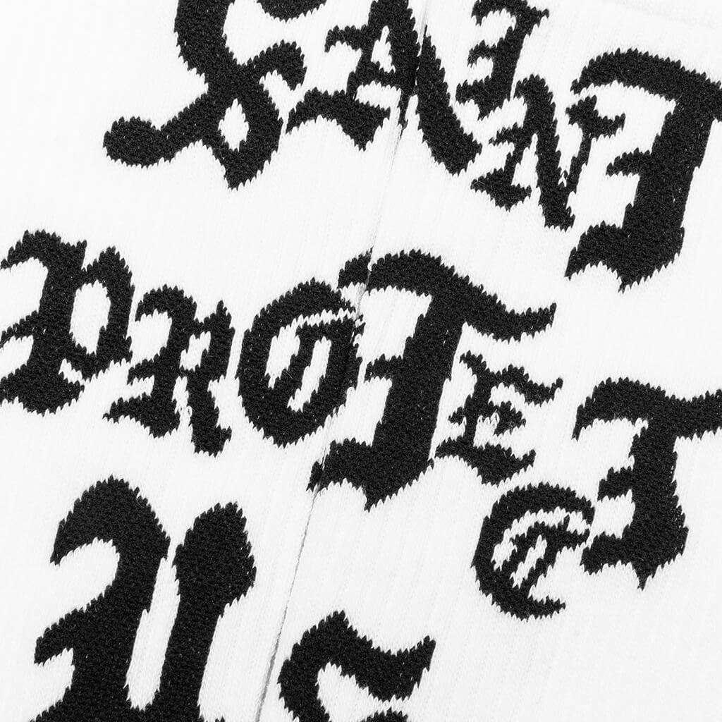 Saint Protect Socks - White