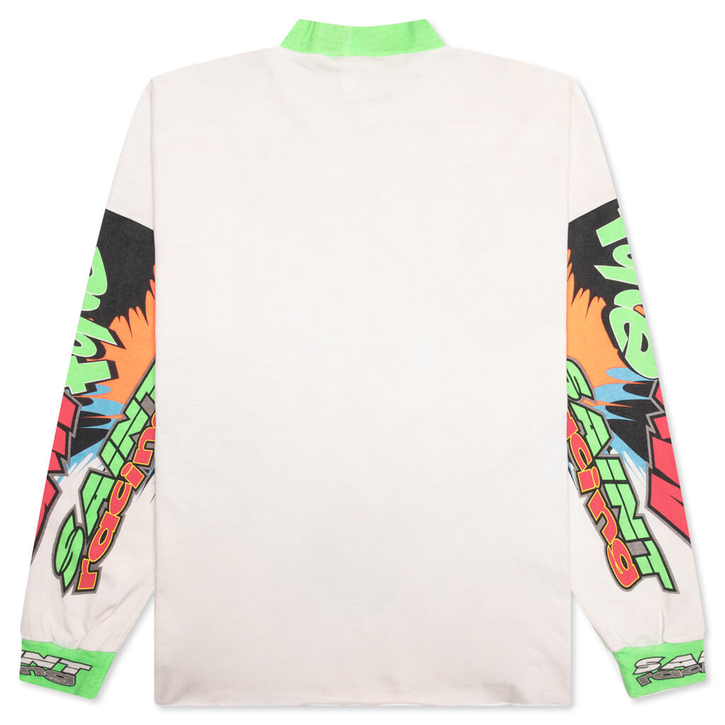 Saint Racing L/S Tee - White