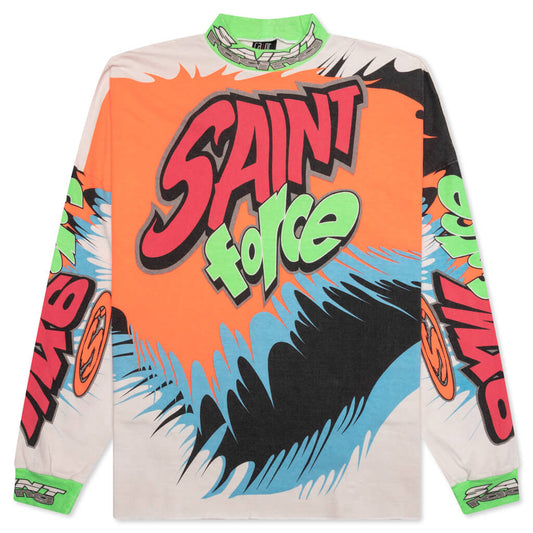 Saint Racing L/S Tee - White