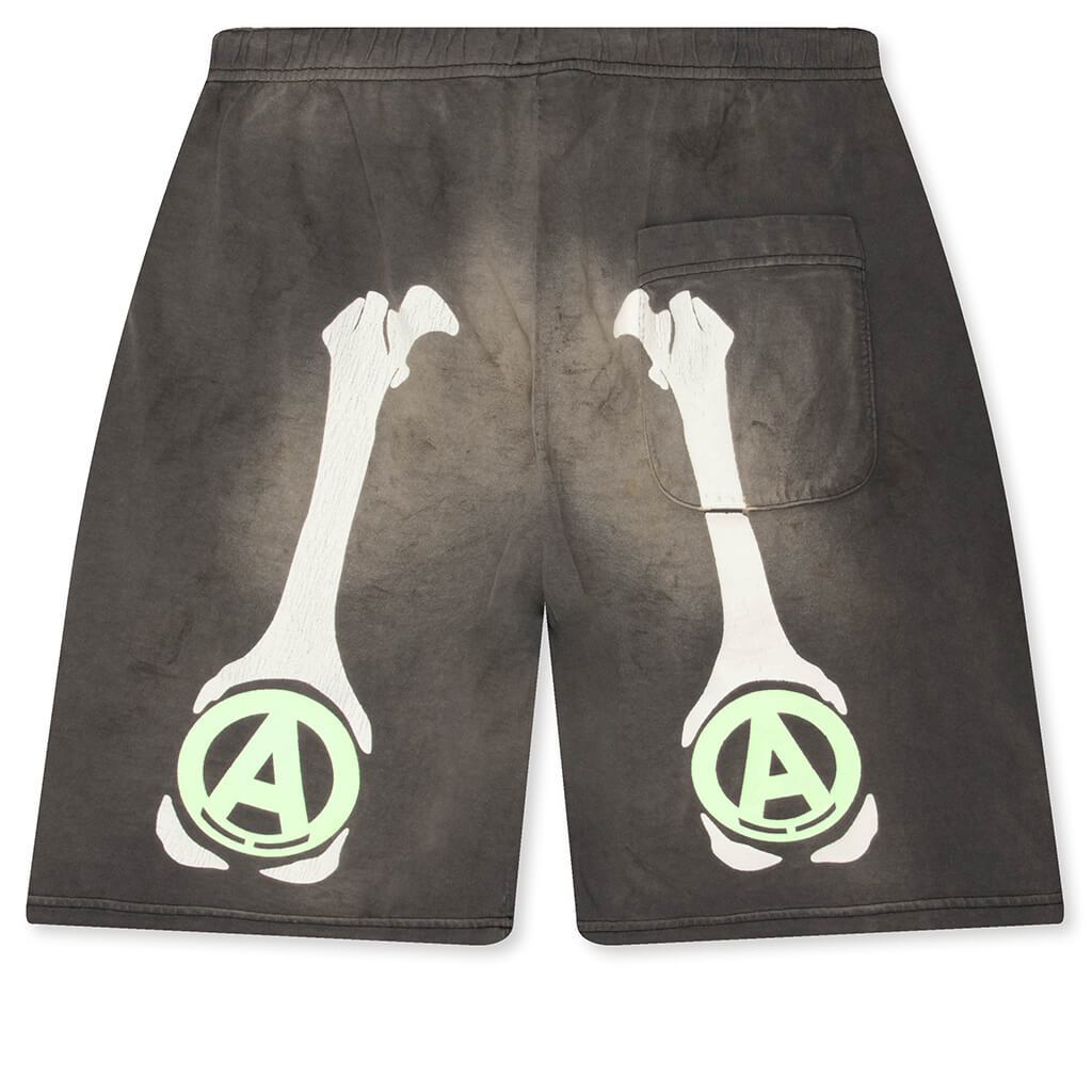 Saint M6 x Bounty Hunter Bone Cut Sew Shorts - Charcoal