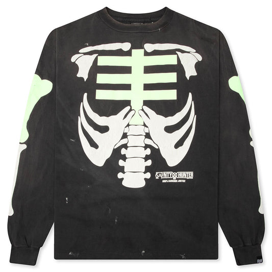 Saint M6 x Bounty Hunter Bone L/S T-Shirt - Black