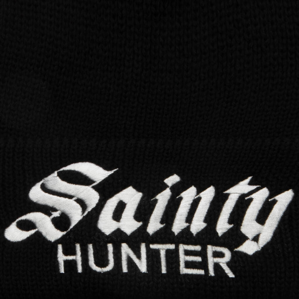 Saint M6 x Bounty Hunter Sainty Hunter Knit Beanie - Black