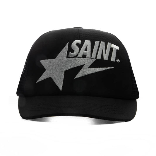 Saint M6 x BAPE Mesh Cap - Black