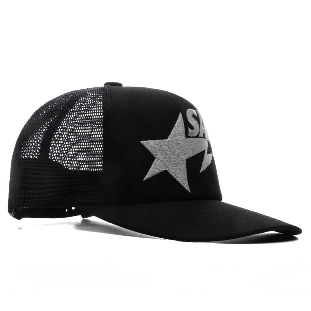 Saint M6 x BAPE Mesh Cap - Black