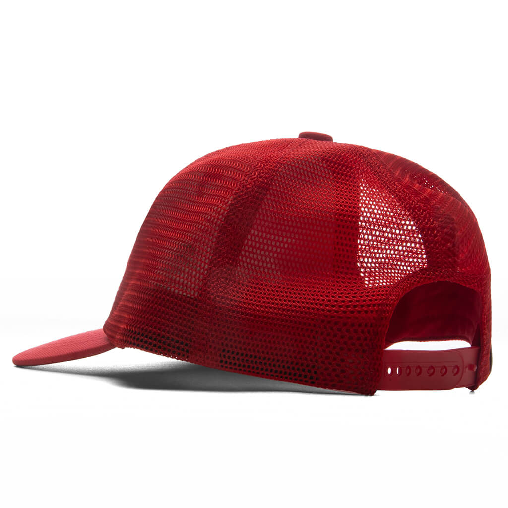 Saint M6 x BAPE Mesh Cap - Red