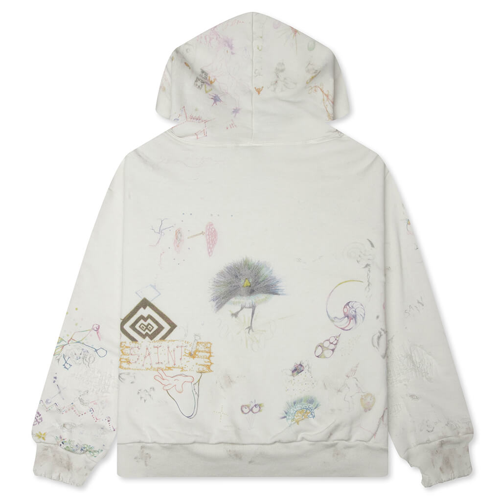 Saint M6 x COCO Double Face Hoodie - White