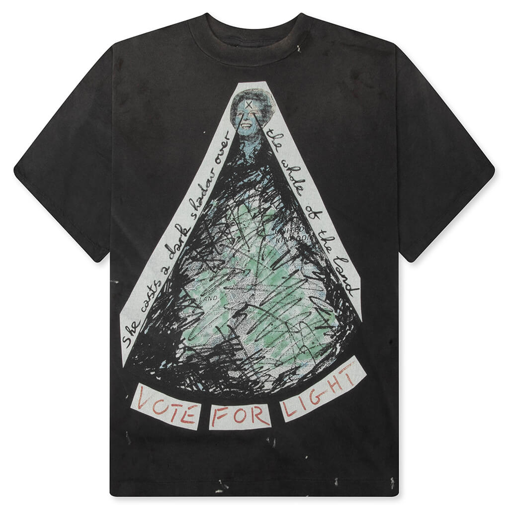 Saint M6 x Jamie Reid Vote F Light S/S T-Shirt - Black