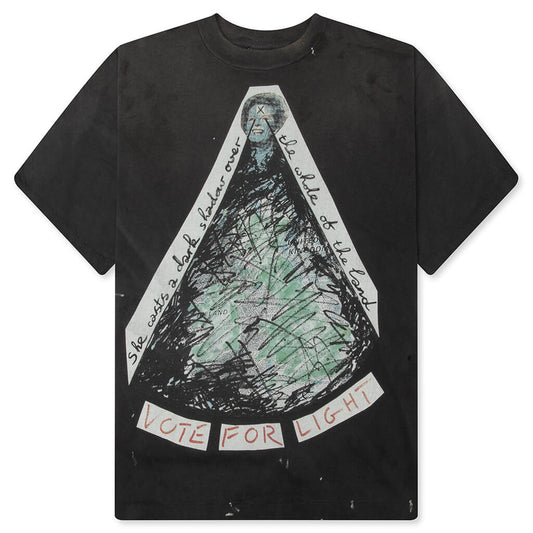 Saint M6 x Jamie Reid Vote F Light S/S T-Shirt - Black