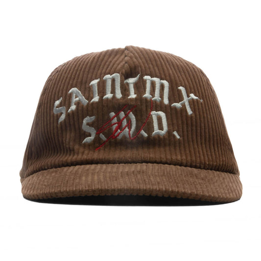 Saint M6 x Sean Wotherspoon 'Saint Sw' Corduroy Cap - Brown