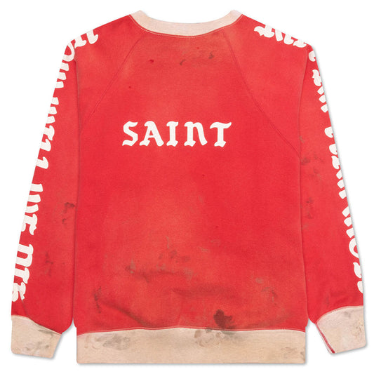 Raglan Sweatshirt - Red/Grey