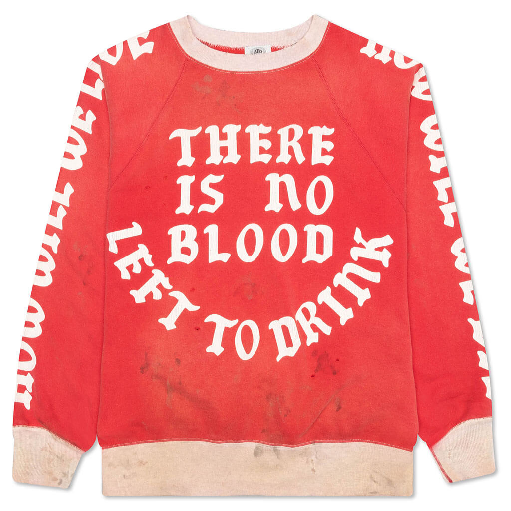 Raglan Sweatshirt - Red/Grey