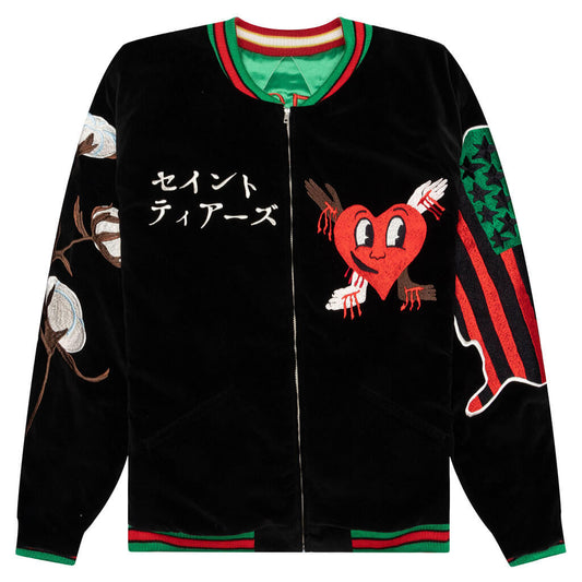 Saint Michael x Sukajyan Reversible Jacket - Green/Pink