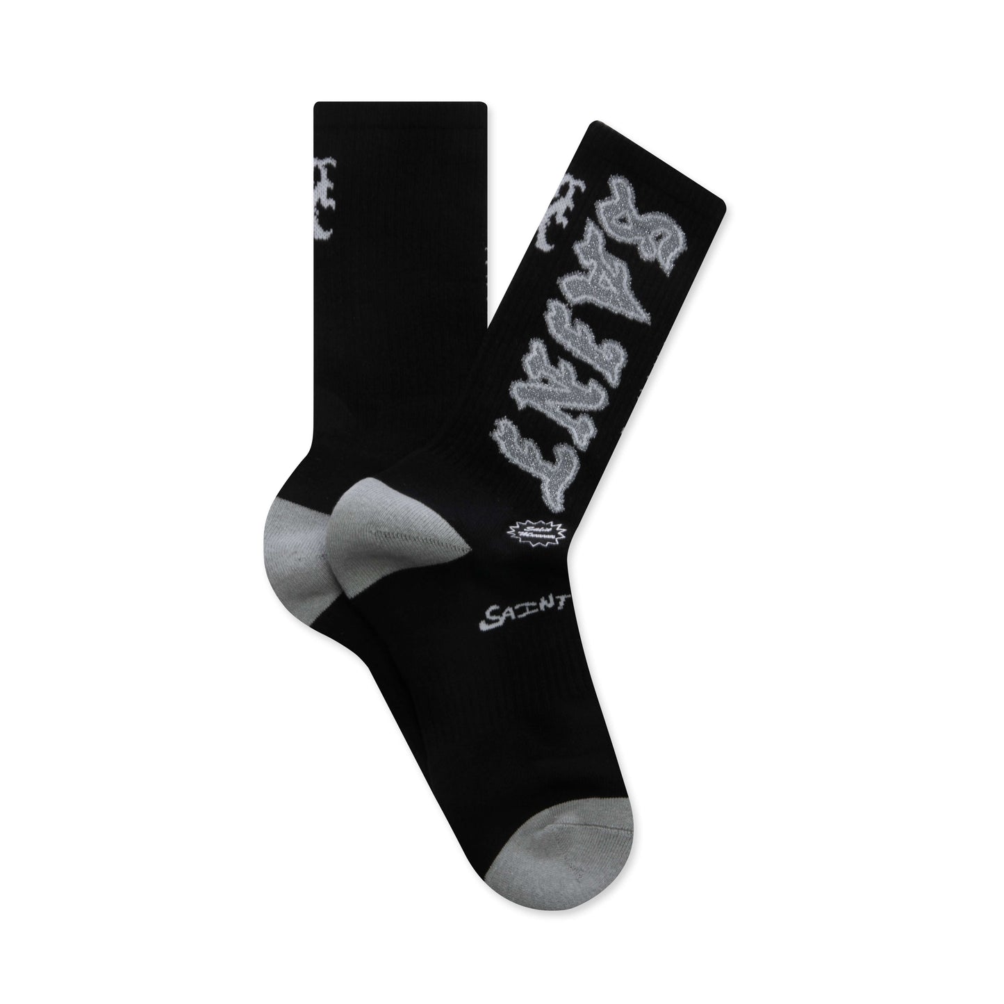 Saint Socks - Black/Gray