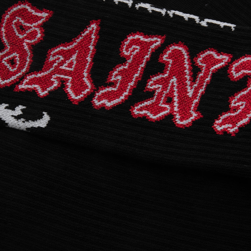 Saint Socks - Black/Red