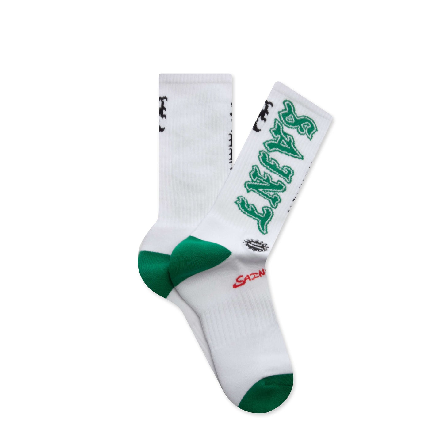 Saint Socks - White/Green