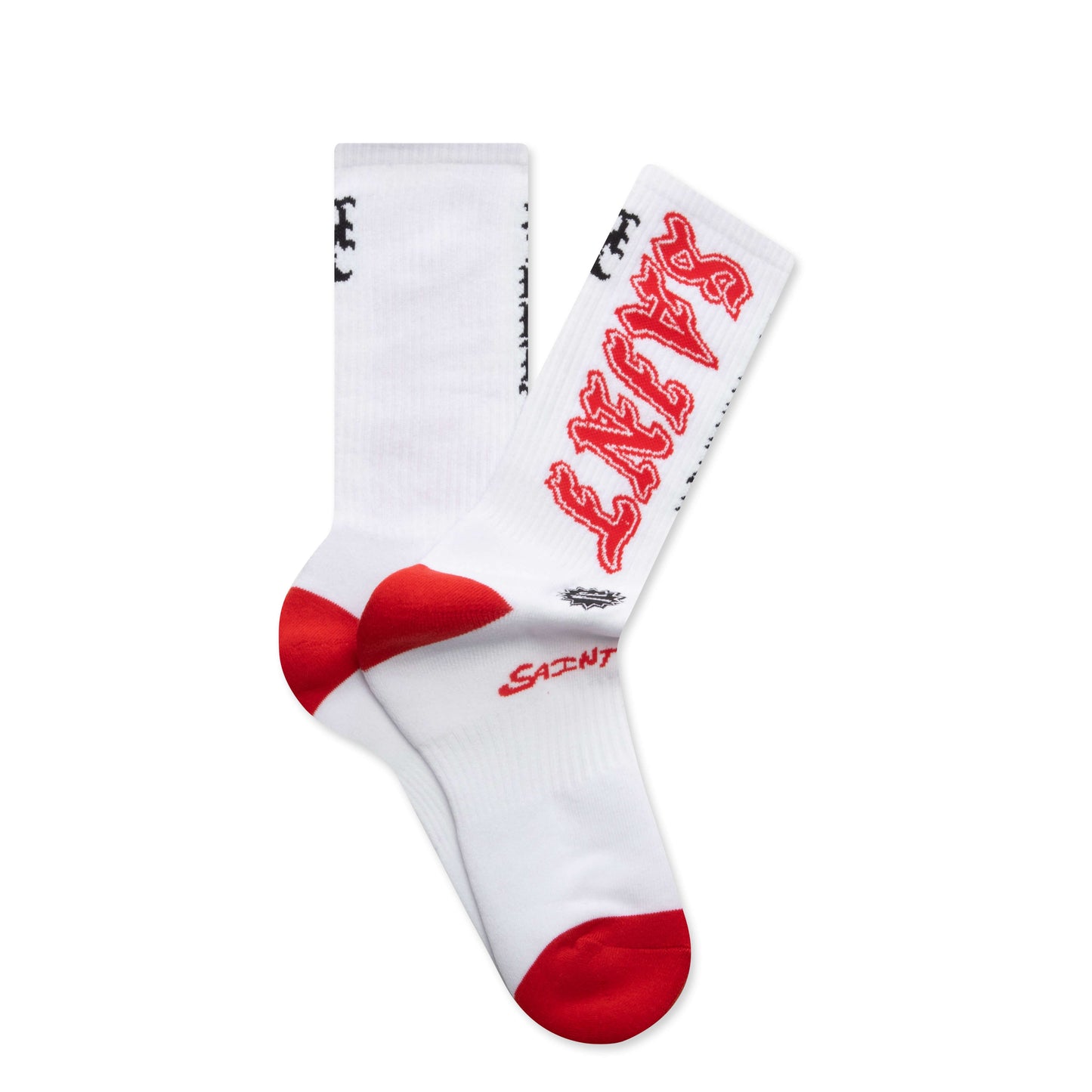 Saint Socks - White/Red