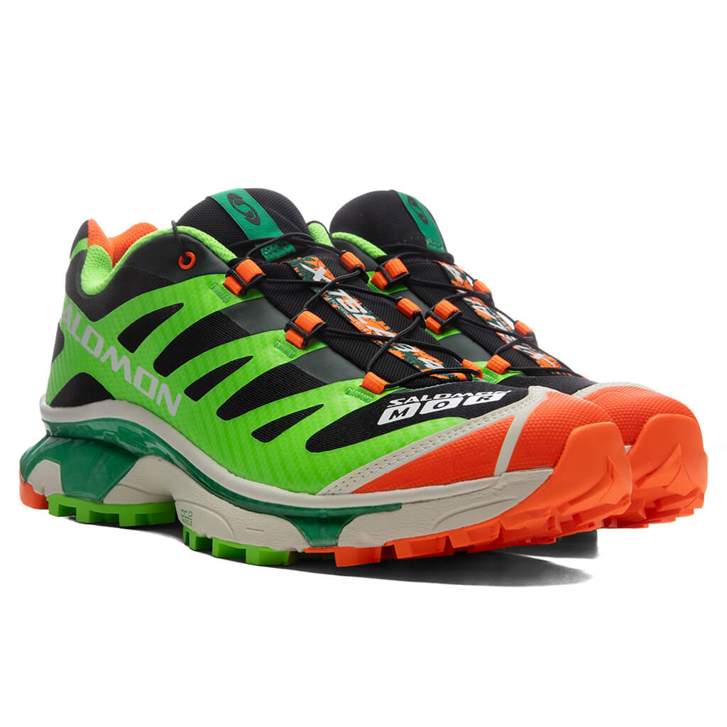 Salomon x Feid XT-4 OG Ferxxocalipsis - Black/Green Gecko/Shocking Orange