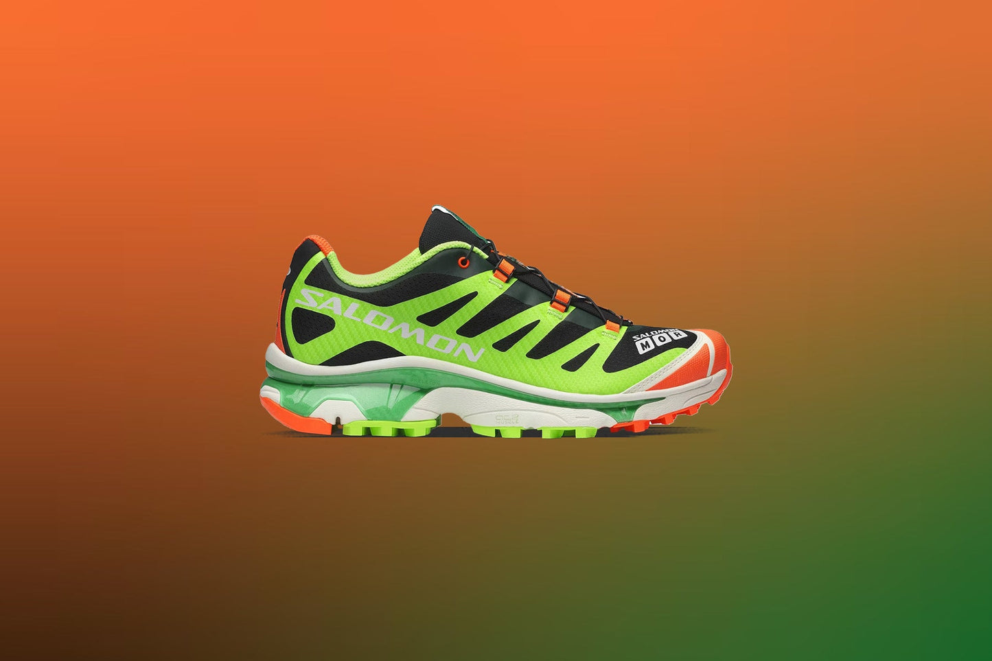 Salomon x Feid XT-4 OG Ferxxocalipsis - Black/Green Gecko/Shocking Orange