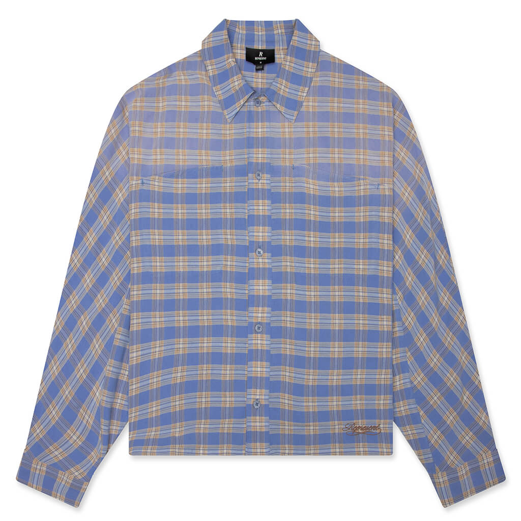 Santa Monica Flannel - Drift Blue