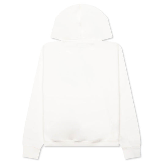 Satin Patch Oversized Hood - Off White