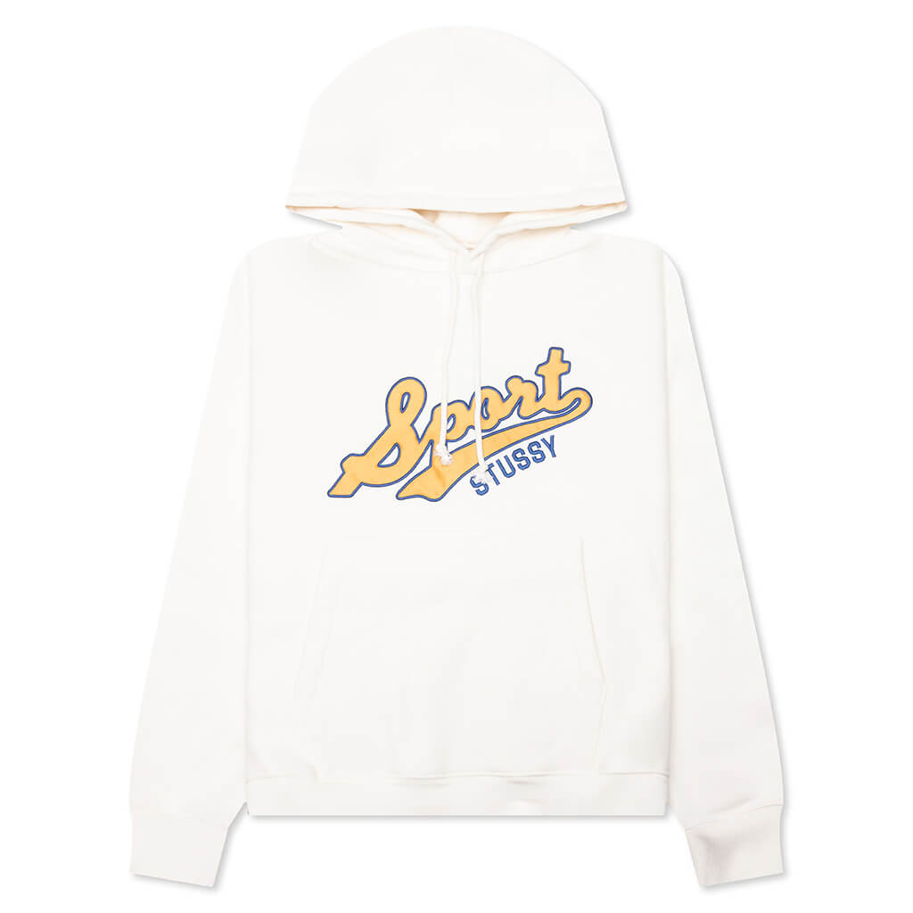 Satin Patch Oversized Hood - Off White