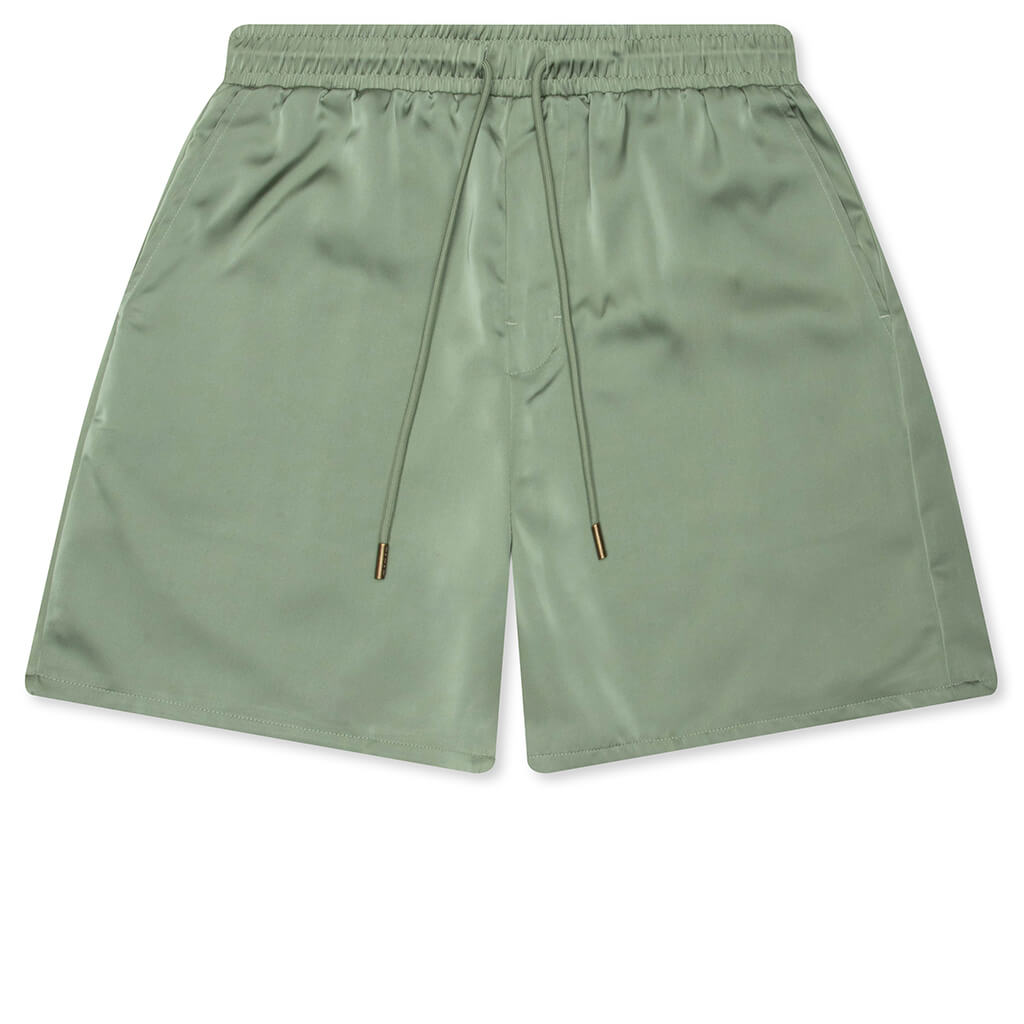 Satin Drawcord 7" Shorts - Sage