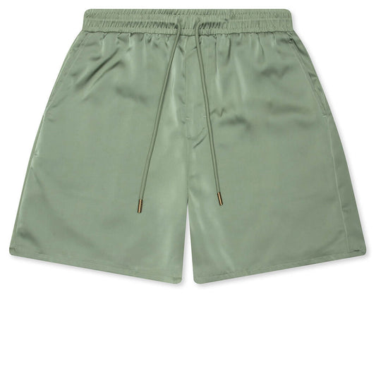 Satin Drawcord 7" Shorts - Sage