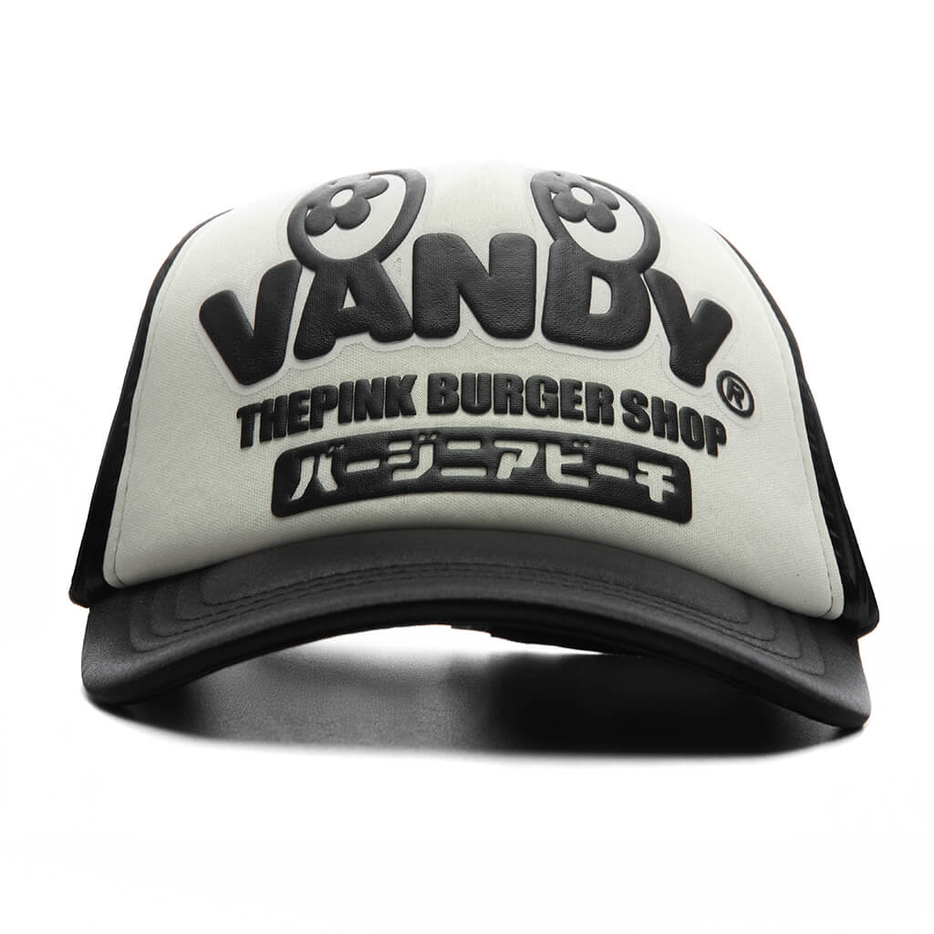Satin Eye Logo Trucker Hat - Black