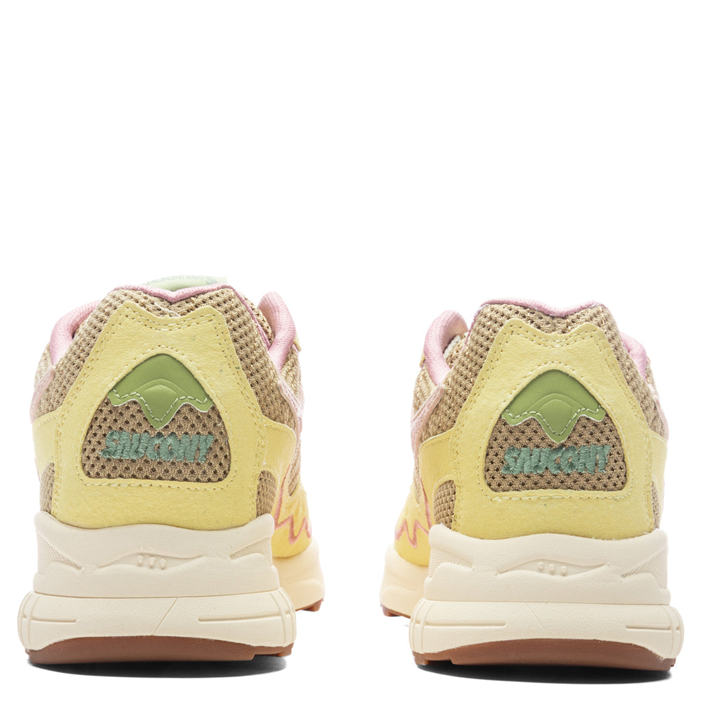 3D Grid Hurricane Mushroom - Tan/Yellow