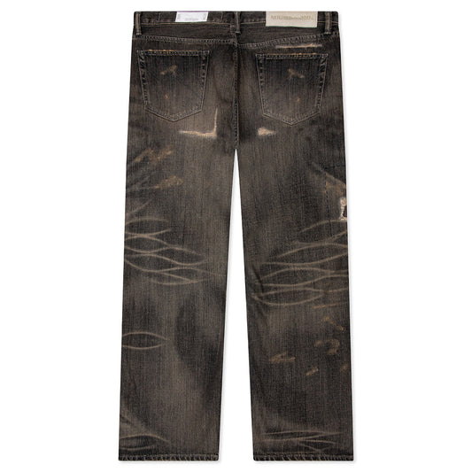 Savage Denim DP Wide Pants - Black
