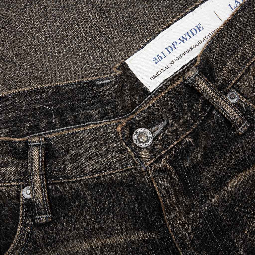 Savage Denim DP Wide Pants - Black