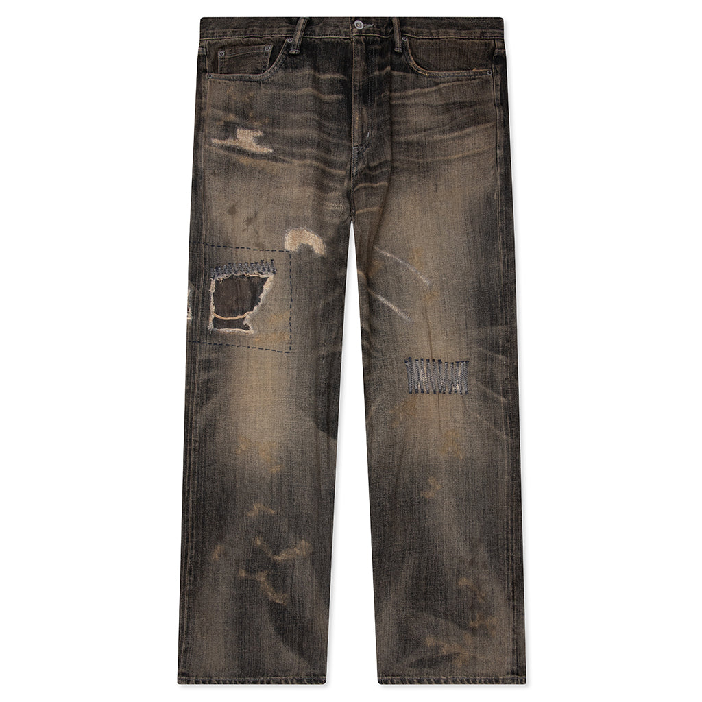 Savage Denim DP Wide Pants - Black