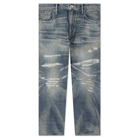 Savage Denim DP Wide Pants - Indigo