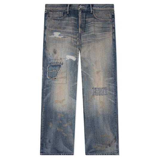 Savage Denim DP Wide Pants - Indigo