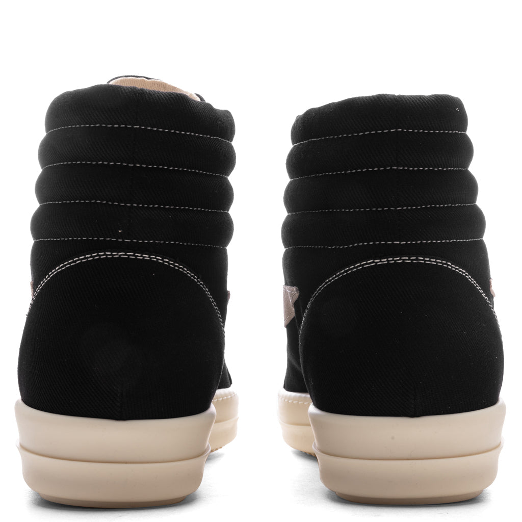Scarpe in Denim Vintage High Sneakers - Black/Milk