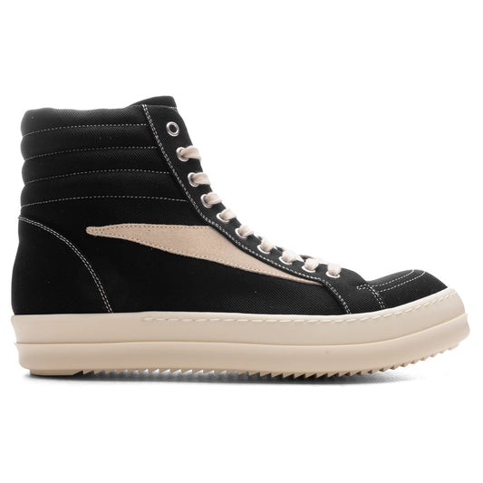 Scarpe in Denim Vintage High Sneakers - Black/Milk