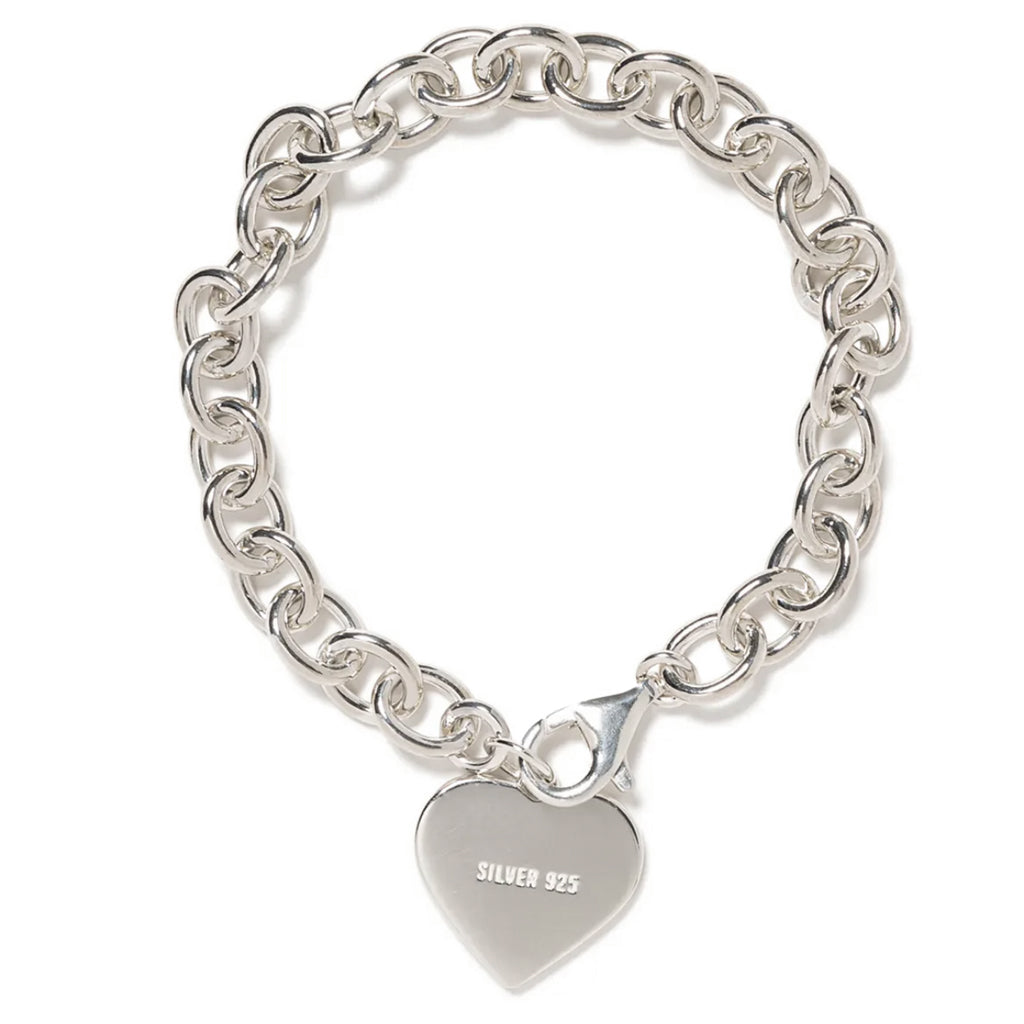 Heart Silver Bracelet - Black