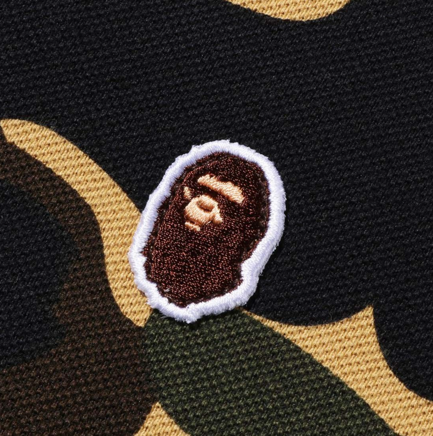 1ST Camo Ape Head One Point Polo - Yellow