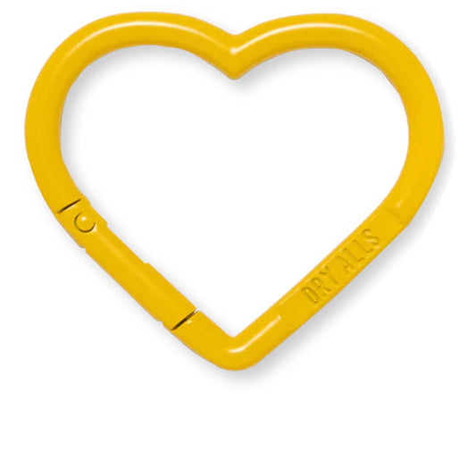 Heart Carabiner - Yellow
