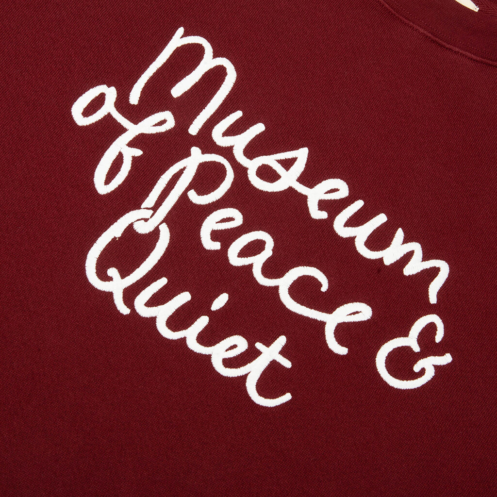 Scribble Crewneck - Burgandy