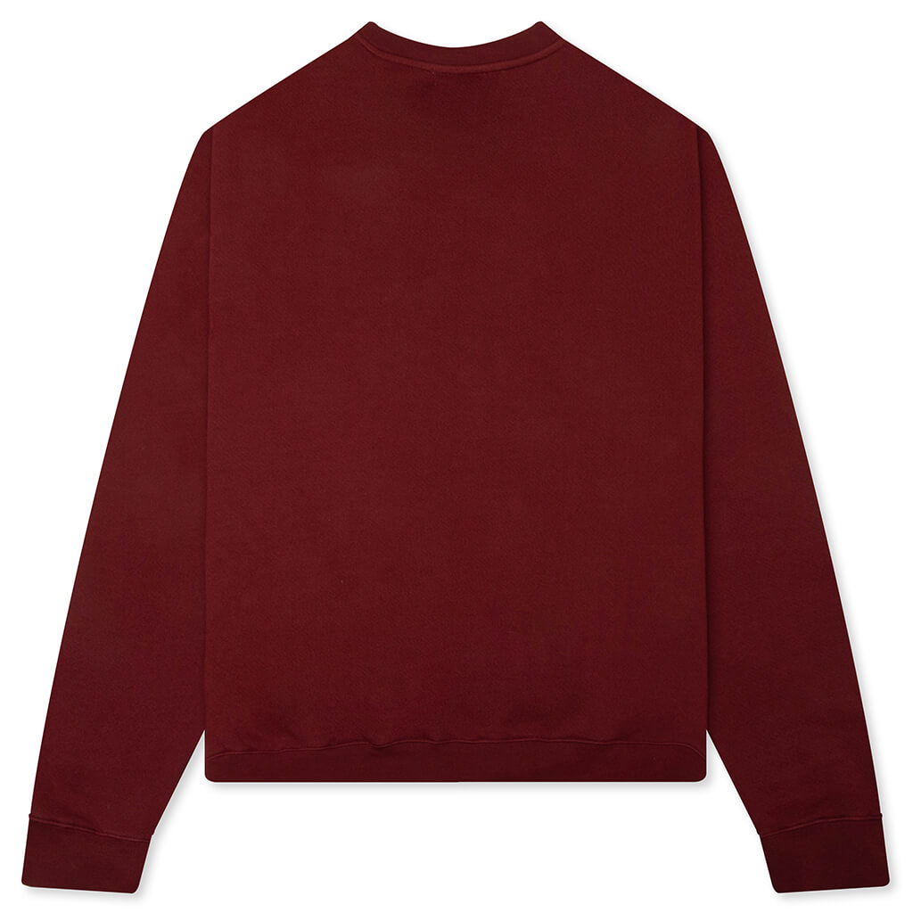 Scribble Crewneck - Burgandy