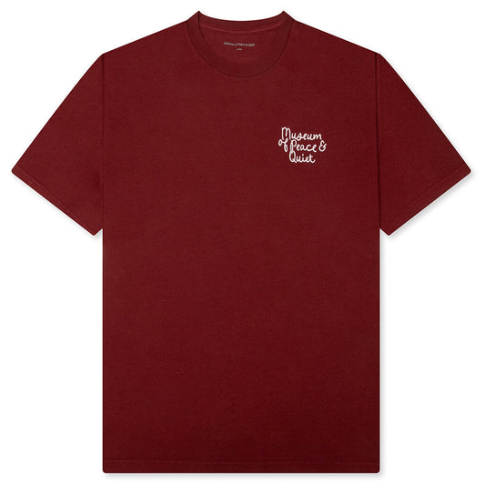 Scribble T-Shirt - Burgandy